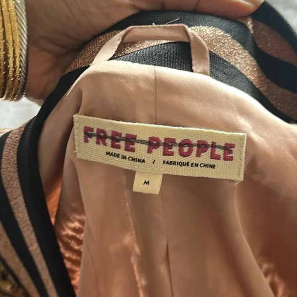 Free People Gold Sequin Jacket (NWOT) - Picture 4 of 5